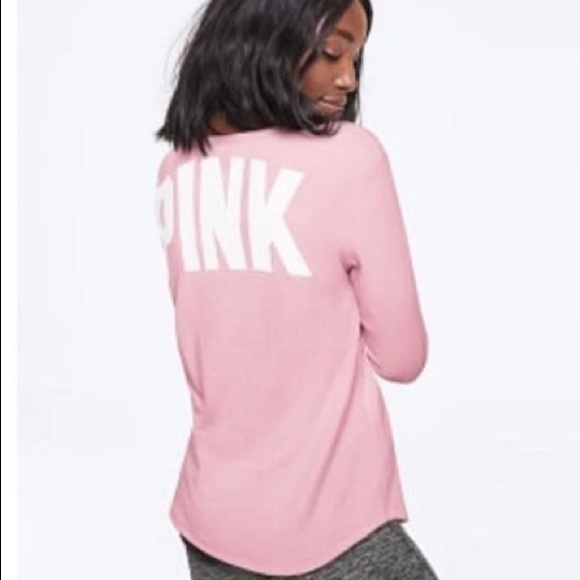 PINK Victoria's Secret Tops - Like new! PINK waffle shirt